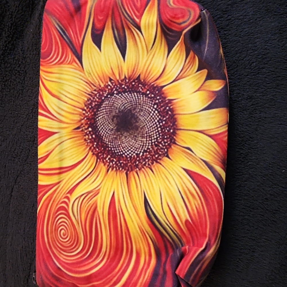 NEW- Cosmetic Bag, Storage Bag - Sunflower